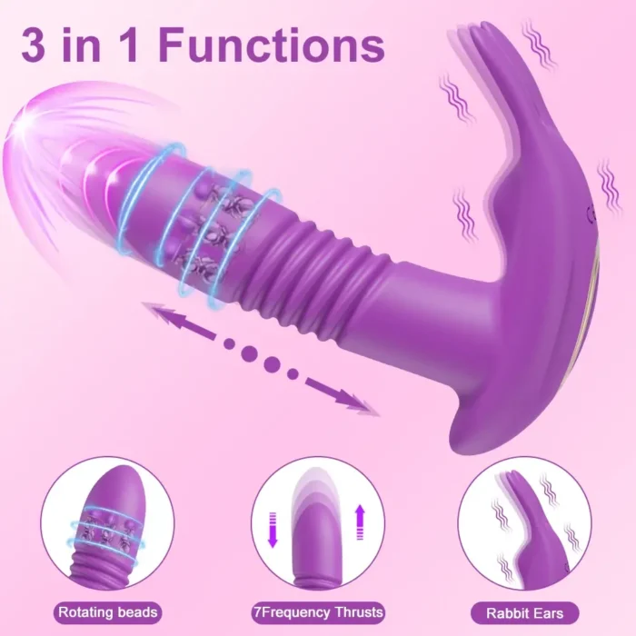 APP Bluetooth Thrusting Vibrator 72960A