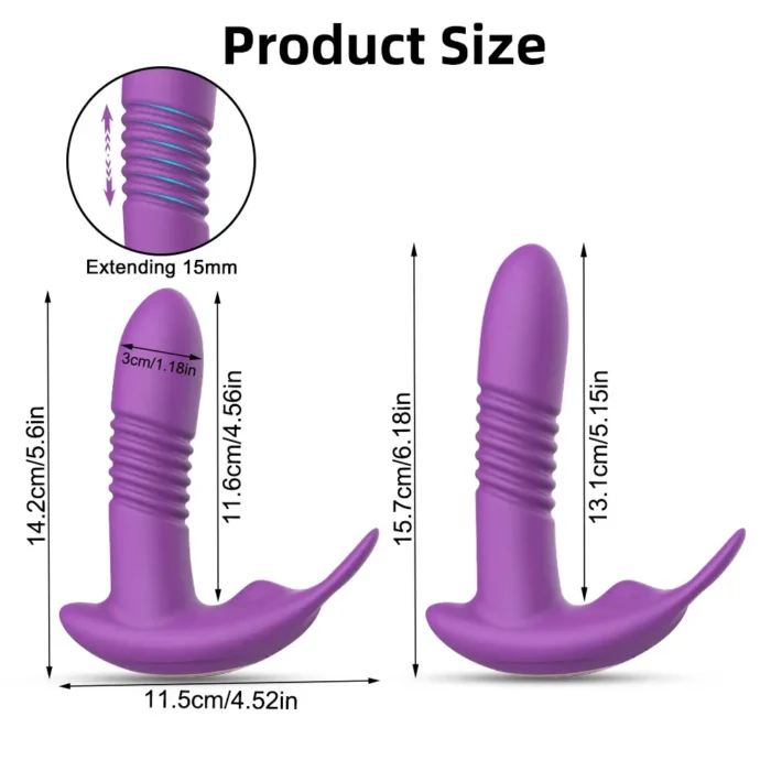 APP Bluetooth Thrusting Vibrator 72960D